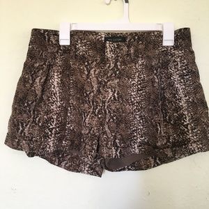MM Couture women's snakeskin print shorts. Size L